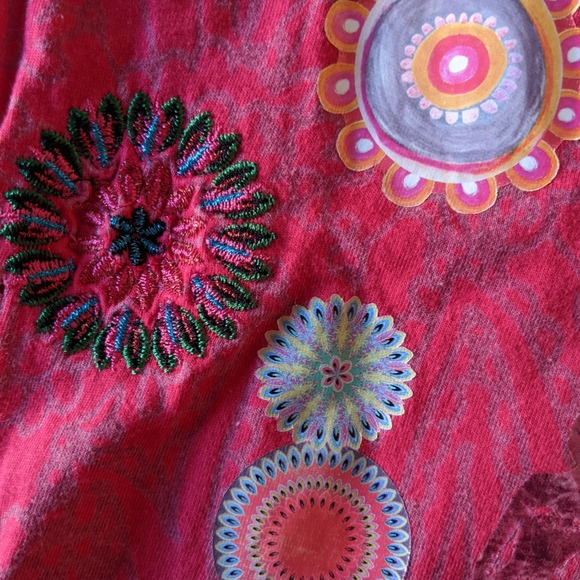 pink Desigual A-line T-shirt dress S - Picture 4 of 8